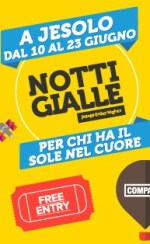 logo notti gialle jesolo per chi ha il dole nel cuore