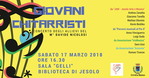 Giovani Chitarristi-Concerto degli allievi del M° Davide Nicolosi