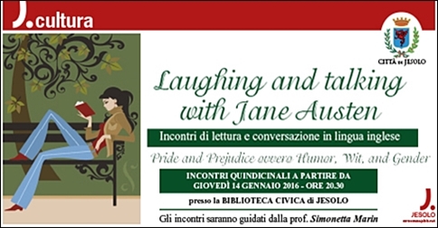 incontri di lettura e conversazione in lingua inglese presso la biblioteca civica di Jesolo