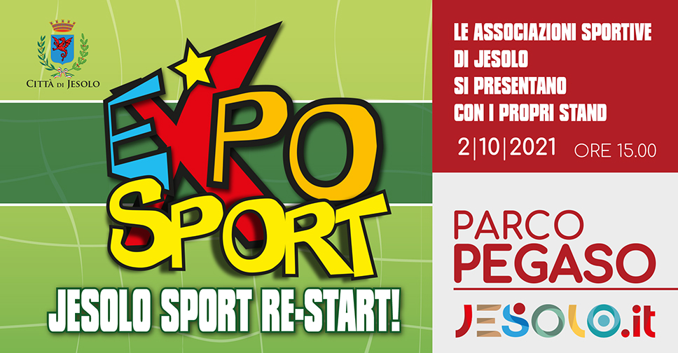 Festa dello sport 2021 Expo Sport – Jesolo sport Re-start! al parco Pegaso il 2 ottobre