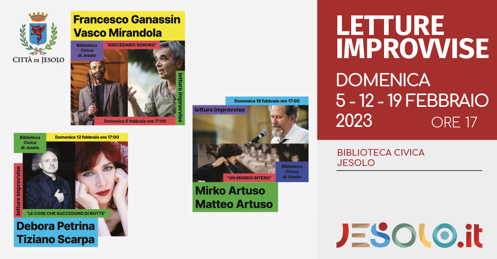 Letture improvvise -febbraio 2023 a Jesolo - foto dei protagonisti