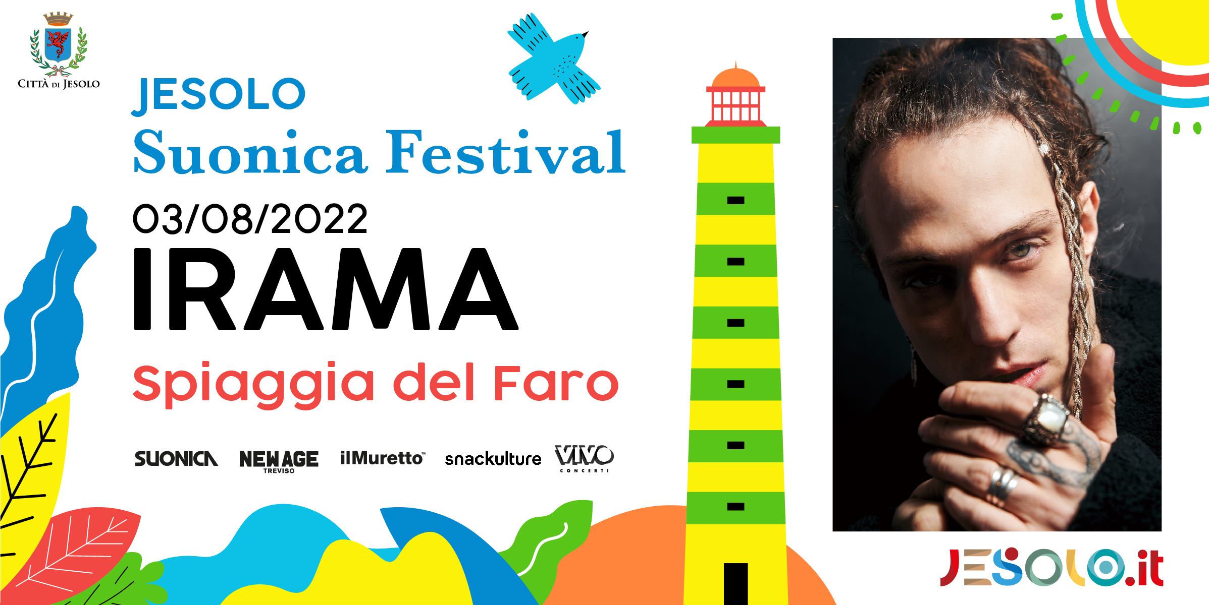 Irama allo Jesolo Sounica Festival il 3 agosto 2022