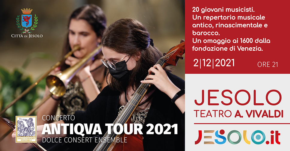 Concerto "Dolce consort ensemble" al Teatro Vivaldi giovedì 2 dicembre 2021