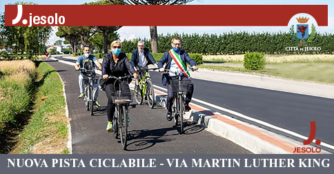 Nuova ciclabile in via M.L. King a Jesolo