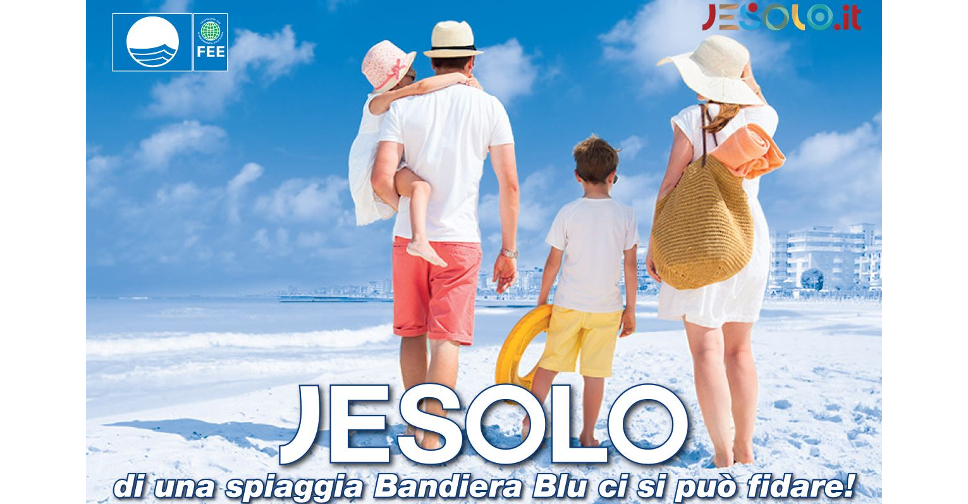 immagine promozionale della Bandiera Blu a Jesolo