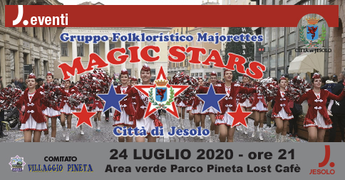 Esibizione delle majorettes Magic Stars a Jesolo