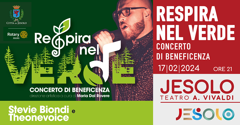 Concerto di beneficienza "Respira nel verde" sabato 17 febbraio 2024