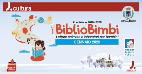 Letture animate e laboratori per bambini a Bibliobimbi, presso la Biblioteca Civica di Jesolo gennaio 2020