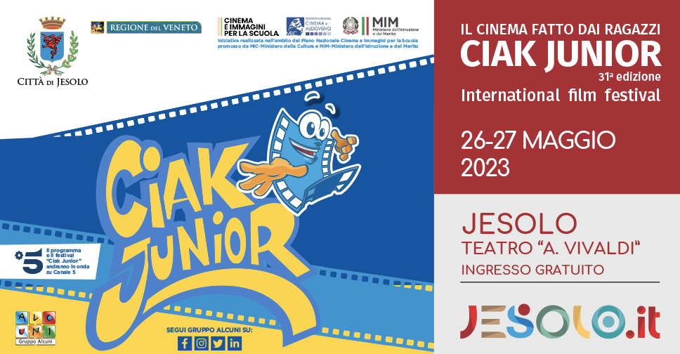 Ciak Junior, il Cinema fatto dai Ragazzi a Jesolo il 26-27 maggio 2023: immagine 