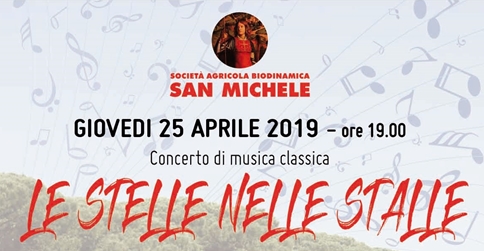 Le stelle nelle stalle - concerto di musica classica presso la Società agricola biodinamica San Michele