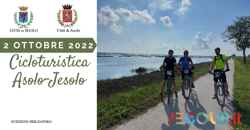 Cicloturistica Asolo-Jesolo domenica 2 ottobre 2022