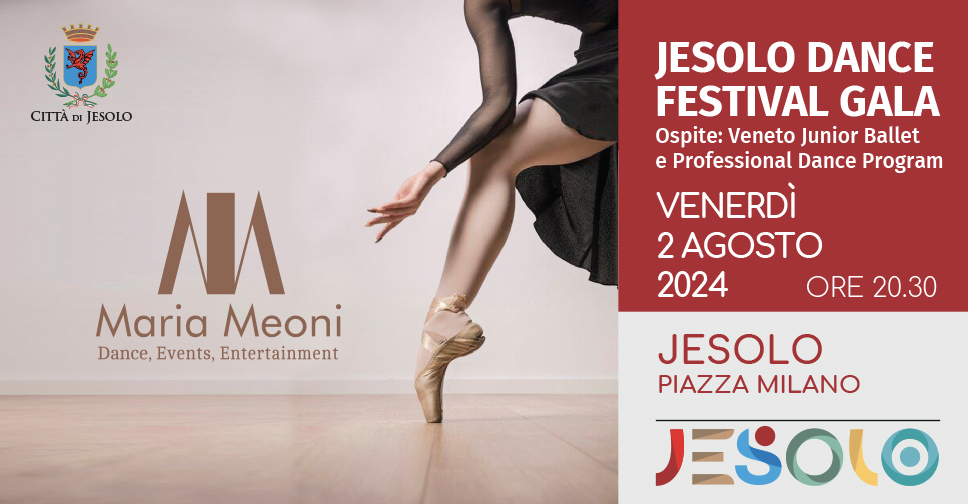 Dance festival gala a jesolo venerdì  2 agosto 2024 - immagine mezzo profilo ballerina su punte