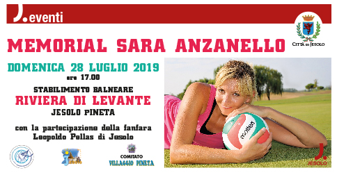 Memorial Sara Anzanello domenica 28 luglio 2019 a Jesolo