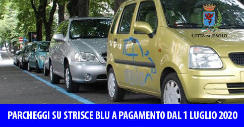 Parcheggi a pagamento dal 1 luglio 2020