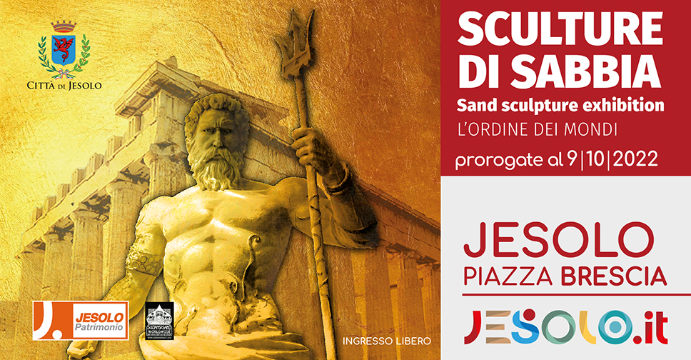 Sculture di sabbia 2022 "l'ordine dei mondi" a Jesolo fino al 9 ottobre 2022