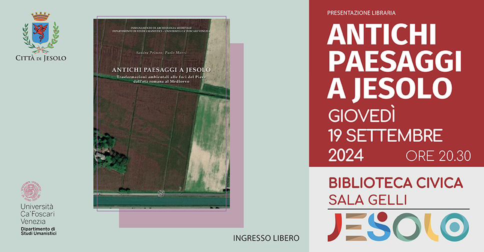 Presentazione del libro "Antichi paesaggi a Jesolo" giovedì 19 settembre 2024 - foto copertina libro