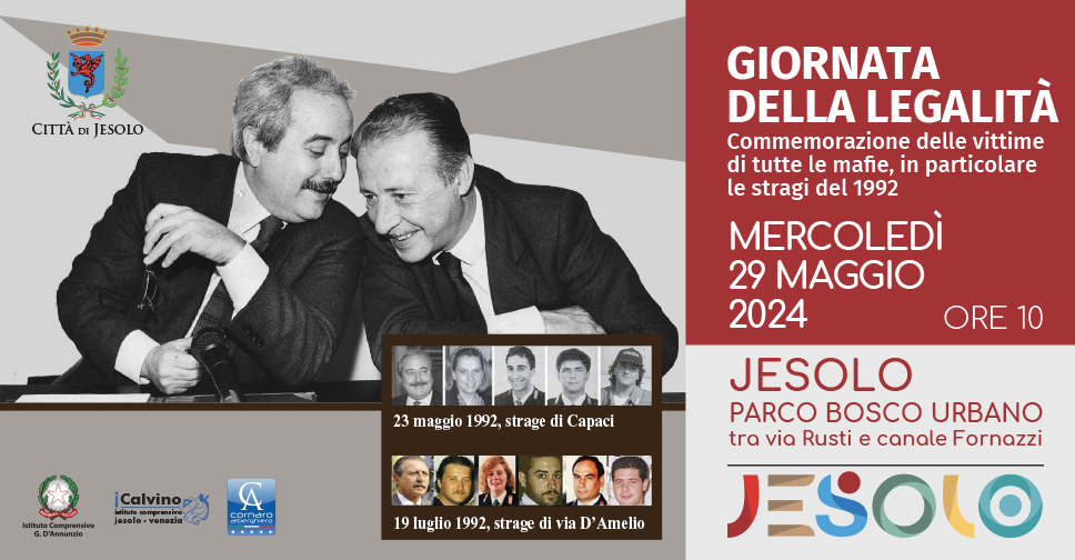 Giornata della legalità 29 maggio 2024 a Jesolo