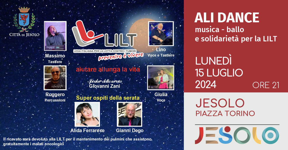 Ali Dance - Serata di beneficienza a favore di LILT 