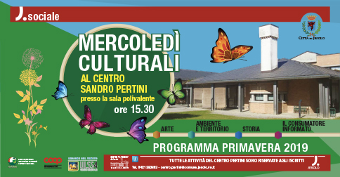 Mercoledì culturali al Centro S. Pertini di Jesolo