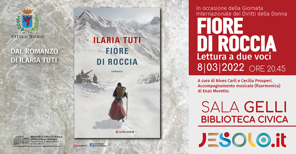 Lettura a due voci tratta dal libro "Fiore di roccia" di Ilaria Tuti l'8 marzo 2022