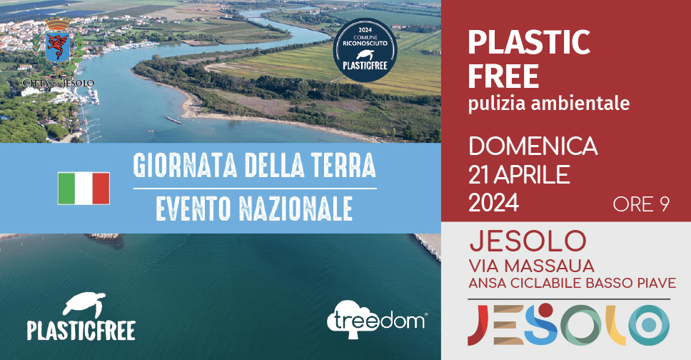 Jesolo plastic free domenica 21 aprile 2024.