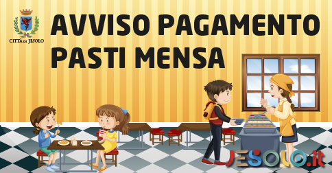 nuova modalità di pagamento dei buoni pasto mensa scolastica nel Comune di Jesolo