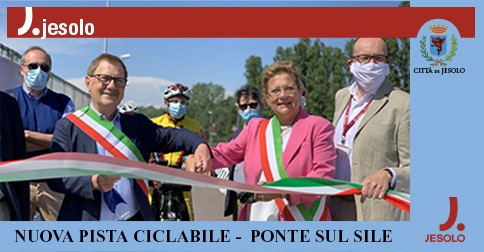 Nuova ciclabile sul ponte Sile a Jesolo