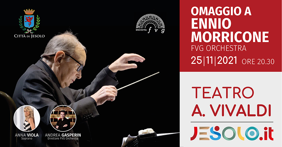 Omaggio a Ennio Morricone al Teatro Vivaldi giovedì 25 novembre 2021