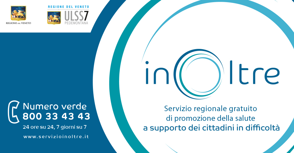 inOltre servizio gratuito della regione Veneto a supporto delle persone in difficoltà