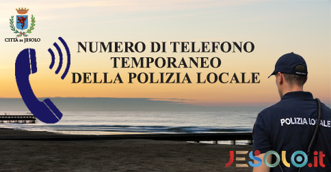 Numero telefonico temporaneo polizia locale