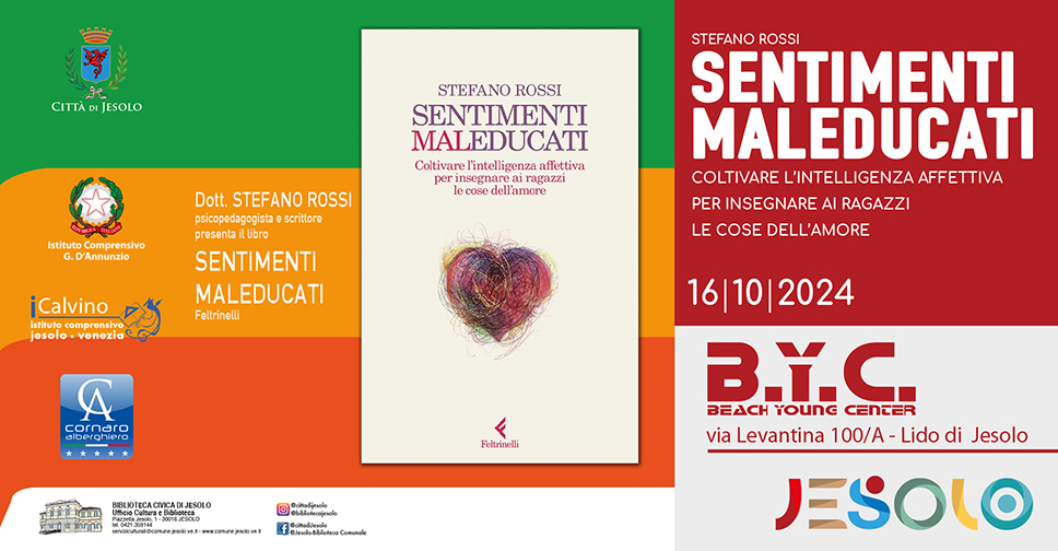 Sentimenti Mal Educati Presentazione libraria presso il BYC di Jesolo mercoledì 16 ottobre 2024 h 20.45