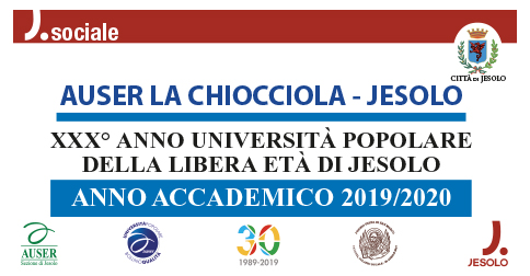 Università Popolare della libera età di Jesolo anno accademico 2019-2020