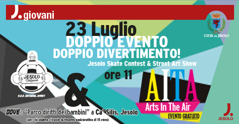 Skate contest & street art show 2017 a Jesolo parco Ca' Silis