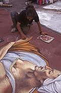 esibizione dei madonnari