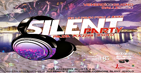 Silent Party a Jesolo