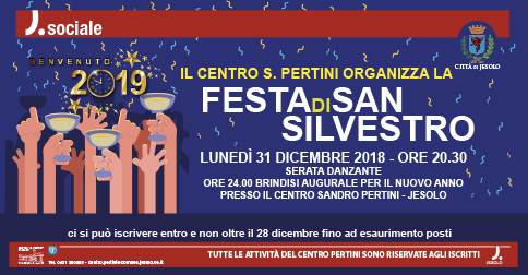 Festa di San Silvestro al Centro Pertini di Jesolo