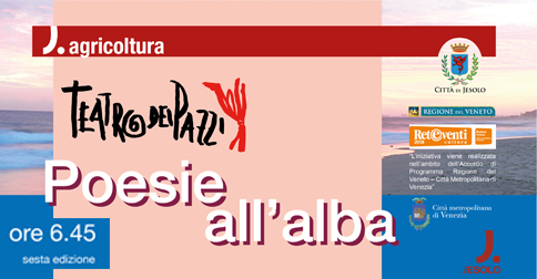 Poesie all'alba sulla spiaggia di Jesolo