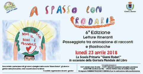 A spasso con Rodari-letture itineranti a Jesolo lunedì 23 aprile 2018