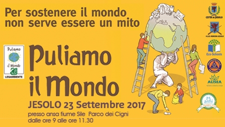 puliamo il mondo a Jesolo il 23 settembre 2017