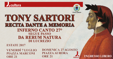 Tony Sartori recita Dante 2017 a Jesolo