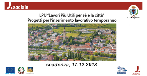 Progetto di Reinserimento sociale e lavorativo  "Lavori Più Utili per sé e la città"