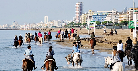 Raduno equestre a Jesolo