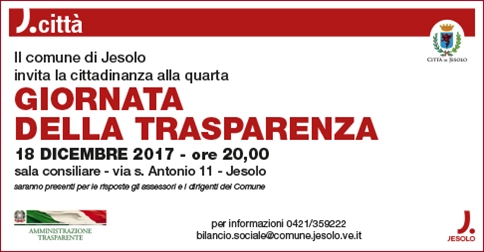 Quarta giornata della trasparenza - comune di Jesolo