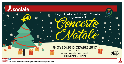 Concerto di Natale dell'Associazione La Cometa presso il Centro Pertini di Jesolo