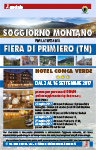 Locandina soggiorno con immagine hotel