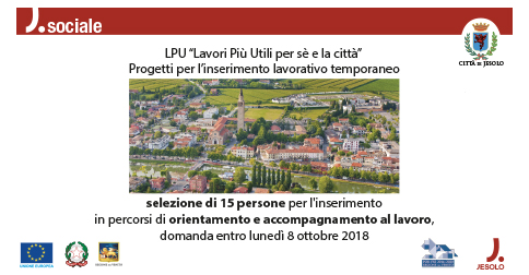 Progetto di Reinserimento sociale e lavorativo  "Lavori Più Utili per sé e la città"