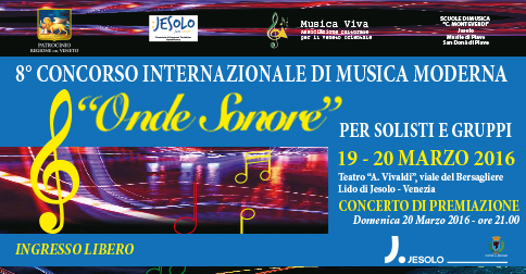 6° CONCORSO INTERNAZIONALE ONDE SONORE