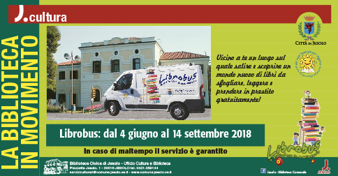 librobus prestito itinerante gratuito di libri - Jesolo, 2018