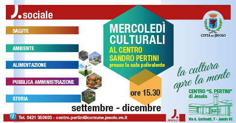 Mercoledì culturali al Centro S. Pertini di Jesolo