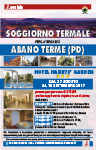 Locandina soggiorno con immagine hotel